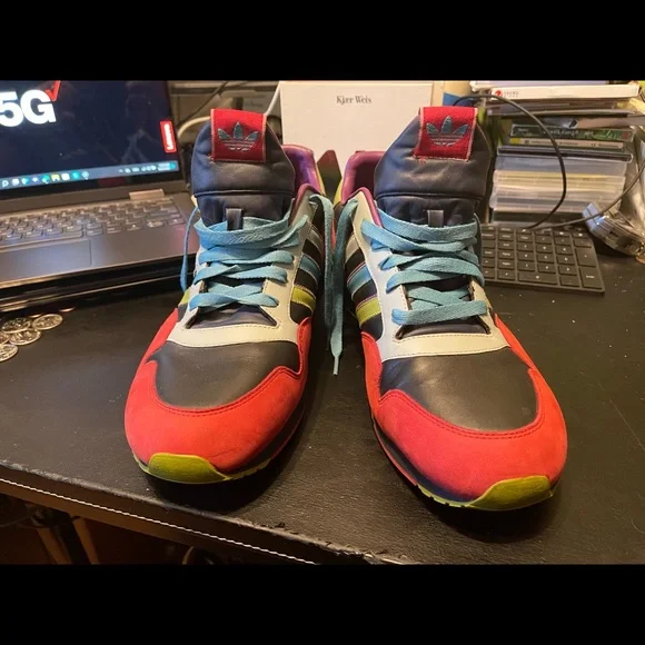 Adidas Mens size 12 retro rare Classic leather fashion sneakers - Picture 2 of 9